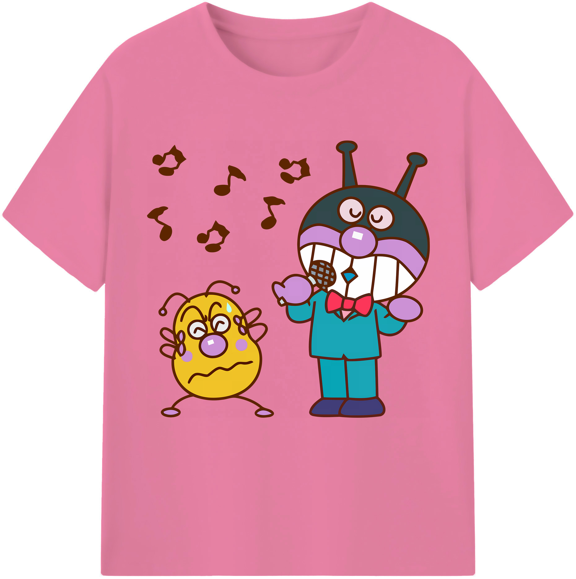 （画像用） アンパンマン Anpanman 綿100％半袖Tシャツ（フロントプリント）